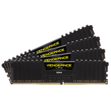 Memorie DDR Corsair DDR4 64 GB, frecventa 2666 MHz, 16 GB x 4 module, radiator, "CMK64GX4M4A2666C16"