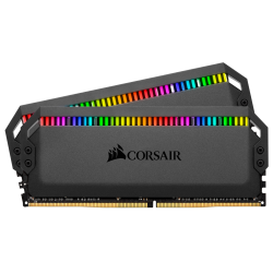 Memorie DDR Corsair DDR4 32 GB, frecventa 3466 MHz, 16 GB x 2 module, radiator, iluminare RGB, "CMT32GX4M2C3466C16"