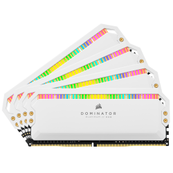 Memorie DDR Corsair DDR4 32 GB, frecventa 3200 MHz, 8 GB x 4 module, radiator, iluminare RGB, "CMT32GX4M4Z3200C16W"