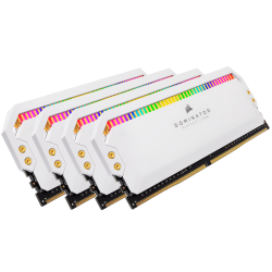 Memorie DDR Corsair DDR4 32 GB, frecventa 3200 MHz, 8 GB x 4 module, radiator, iluminare RGB, "CMT32GX4M4Z3200C16W"