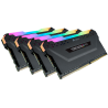 Memorie DDR Corsair DDR4 64 GB, frecventa 3200 MHz, 16 GB x 4 module, radiator, iluminare RGB, "CMW64GX4M4E3200C16"