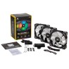 VENTILATOR Corsair, pt carcasa PC, 120 mm, 1600 rpm, LED RGB, 3 ventilatoare, "CO-9050076-WW"