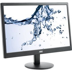 MONITOR AOC 18.5", home, office, TN, HD (FWXGA) (1366 x 768), Wide, 200 cd/mp, 5 ms, VGA, "E970SWN" (timbru verde 7 lei)