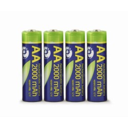 ACUMULATOR GEMBIRD  AA (R6), 1.2V NiMH  2000mAh, 4 buc., "EG-BA-AA20R4-01" (timbru verde 0.16 lei)