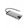 HUB extern VERBATIM, Gigabit LAN x 1, USB 3.0 x 3, HDMI x 1 (4K@30Hz), USB Type C x 1, SD x 1, microSD x 1, conectare USB Type C