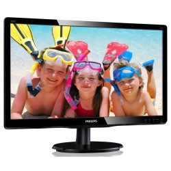 MONITOR PHILIPS 19.5", home, office, MVA, Full HD (1920 x 1080), Wide, 250 cd/mp, 8 ms, VGA, DVI, "200V4QSBR/00" (timbru verde 7