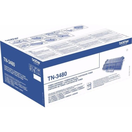 Toner Original Brother Black, TN3480, pentru HL-L5000|L5100|L5200|L6250|L6300|L6400|DCP-L5500|6600|MFC-L5700|L5750|L6800|L6900, 