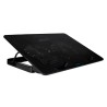 STAND SPACER notebook 17" Gaming, sita metal, 2xfan 14cm, turatie reglabila 800-1200rpm, ajustabil pe inaltime 5 trepte, Airflow