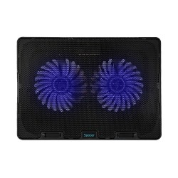 STAND SPACER notebook 17" Gaming, sita metal, 2xfan 14cm, turatie reglabila 800-1200rpm, ajustabil pe inaltime 5 trepte, Airflow