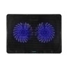 STAND SPACER notebook 17" Gaming, sita metal, 2xfan 14cm, turatie reglabila 800-1200rpm, ajustabil pe inaltime 5 trepte, Airflow