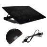 STAND SPACER notebook 17" Gaming, sita metal, 2xfan 14cm, turatie reglabila 800-1200rpm, ajustabil pe inaltime 5 trepte, Airflow