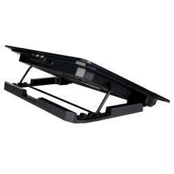 STAND SPACER notebook 17" Gaming, sita metal, 2xfan 14cm, turatie reglabila 800-1200rpm, ajustabil pe inaltime 5 trepte, Airflow