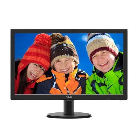 MONITOR PHILIPS 23.6", home, office, VA, Full HD (1920 x 1080), Wide, 250 cd/mp, 8 ms, VGA, DVI, "243V5QHABA/00" (timbru verde 7