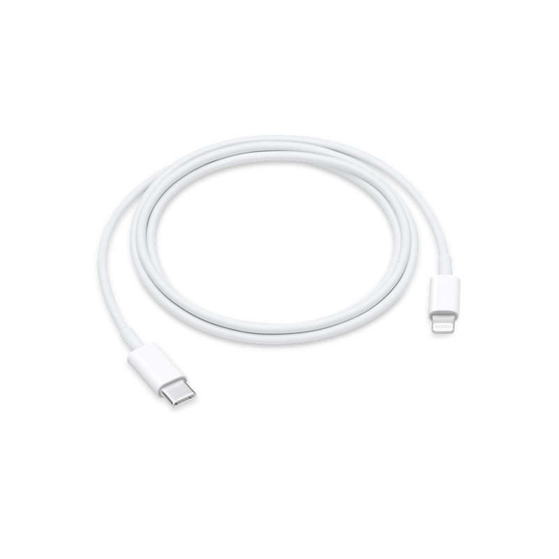 CABLU alimentare si date smartphone Apple, Lightning (T) la USB Type-C (T), cauciuc, lungime 1 m, alb, "mm0a3zm/a" (timbru verde