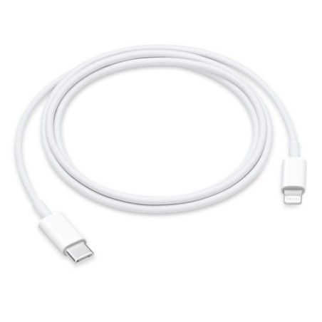 CABLU alimentare si date smartphone Apple, Lightning (T) la USB Type-C (T), cauciuc, lungime 1 m, alb, "mm0a3zm/a" (timbru verde