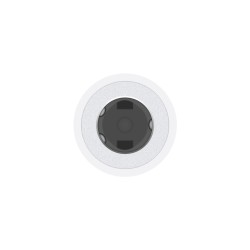 CABLU adaptor audio smartphone Apple, Lightning (T) la Jack 3.5 mm (M), cauciuc, alb, "mmx62zm/a" (timbru verde 0.08 lei)