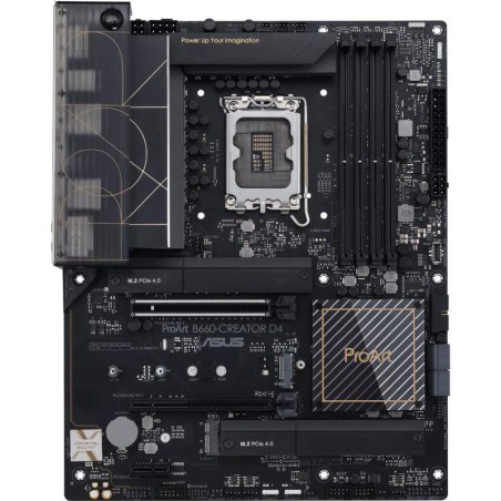 PLACA de BAZA Asus "B660-CREATOR D4", skt LGA 1700, ATX, Intel B660, 4 x DDR4, max. 128 GB, 4 x SATA, 3 x M.2, 7.1, "B660-CREATO