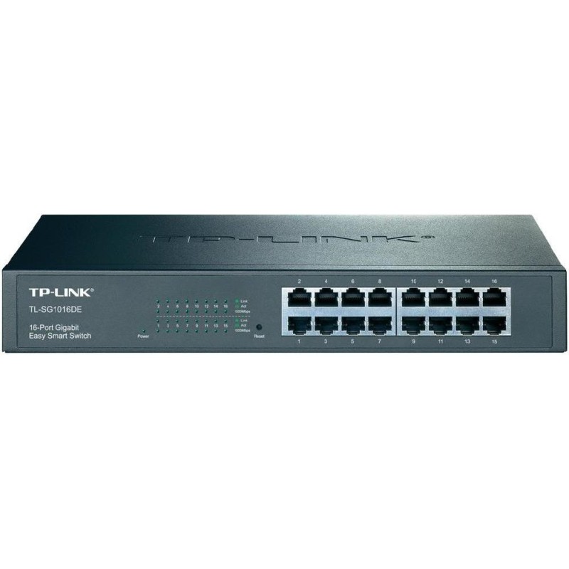 SWITCH TP-LINK 16 porturi Gigabit, carcasa metalica, rackabil "TL-SG1016DE" (timbru verde 2 lei)