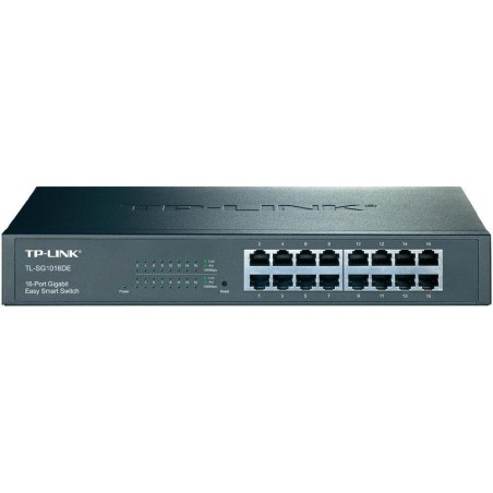 SWITCH TP-LINK 16 porturi Gigabit, carcasa metalica, rackabil "TL-SG1016DE" (timbru verde 2 lei)