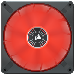 VENTILATOR Corsair, pt carcasa PC, 140 mm, 1600 rpm, LED rosu, 1 ventilator, "CO-9050123-WW"