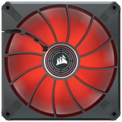 VENTILATOR Corsair, pt carcasa PC, 140 mm, 1600 rpm, LED rosu, 1 ventilator, "CO-9050123-WW"