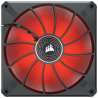 VENTILATOR Corsair, pt carcasa PC, 140 mm, 1600 rpm, LED rosu, 1 ventilator, "CO-9050123-WW"