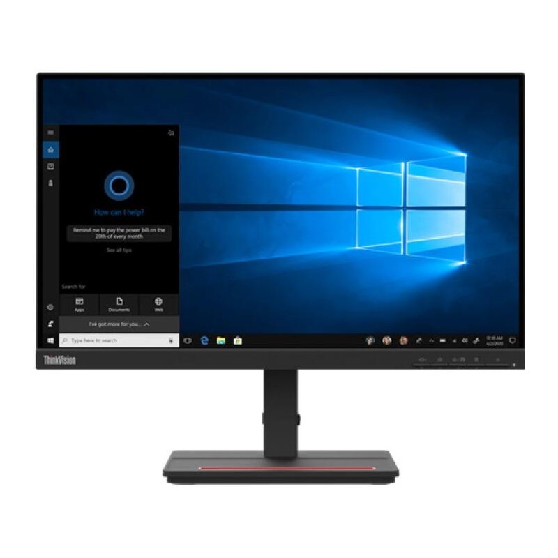 MONITOR Lenovo 21.5 inch, home | office, VA, Full HD (1920 x 1080), Wide, 250 cd/mp, 6 ms, HDMI | VGA, "62C6KAT1EU" (timbru verd