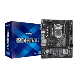 PLACA de BAZA Asrock "H510M-HDV/M.2", skt LGA 1200, mATX, Intel H510, 2 x DDR4, max. 64 GB, 4 x SATA, 1 x M.2, 7.1, "H510M-HDV/M