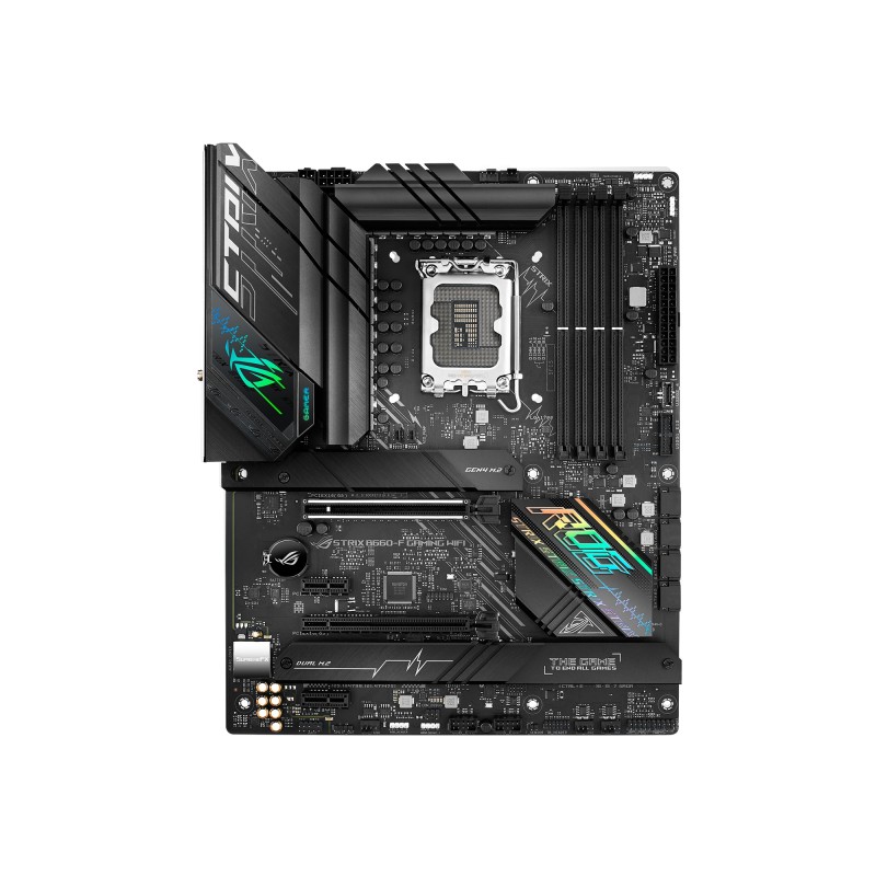 PLACA de BAZA Asus "ROG STRIX B660-F GAM WIFI", skt LGA 1700, ATX, Intel B660, 4 x DDR5, max. 128 GB, 4 x SATA, 3 x M.2, 7.1, "R