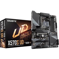 PLACA de BAZA Gigabyte "X570S UD", skt AM4, ATX, AMD X570, 4 x DDR4, max. 128 GB, 6 x SATA, 3 x M.2, 7.1, "X570S UD"