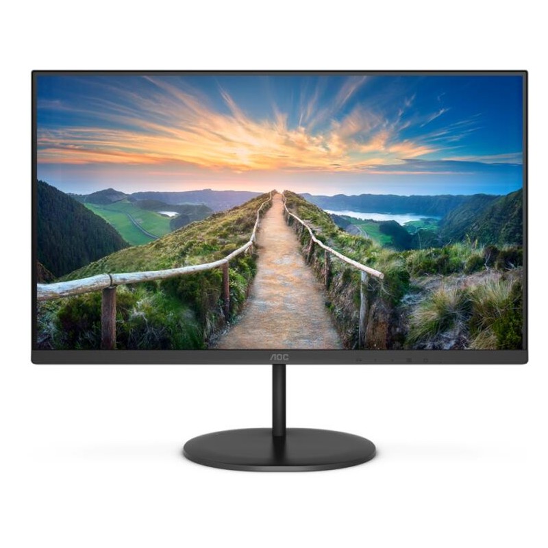 MONITOR  AOC 23.8 inch, home | office, IPS, WQHD (2560 x 1440), Wide, 250 cd/mp, 4 ms, DisplayPort | HDMI, "Q24V4EA" (timbru ver