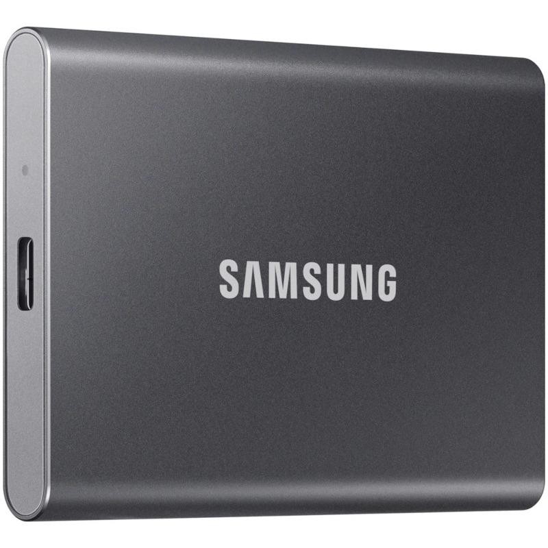 SSD. extern SAMSUNG T7, 1TB, USB 3.2 gen 1,  gri, "MU-PC1T0T/WW" (timbru verde 0.18 lei)