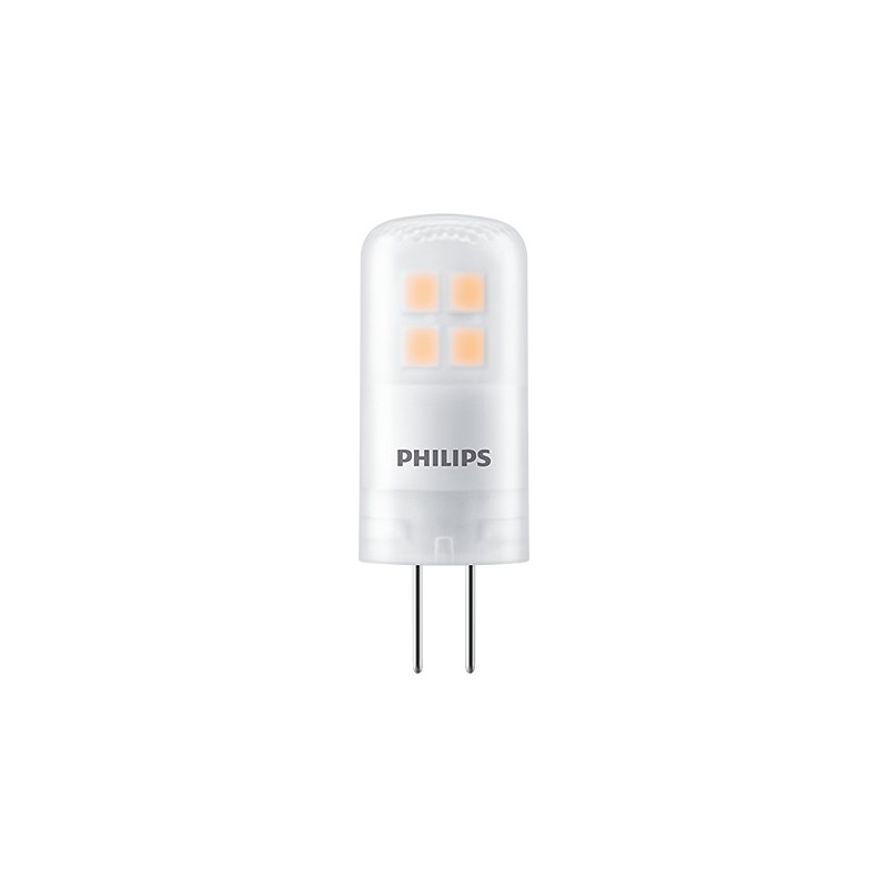 BEC LED Philips, soclu G4, putere 1.8W, forma capsula, lumina alb calda, alimentare 220 - 240 V, "000008718699767631" (timbru ve