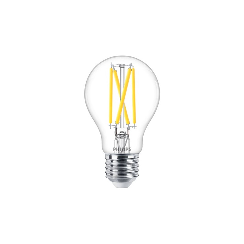 BEC LED Philips, soclu E27, putere 5.9W, forma clasic, lumina alb calda, alimentare 220 - 240 V, "000008719514323834" (timbru ve