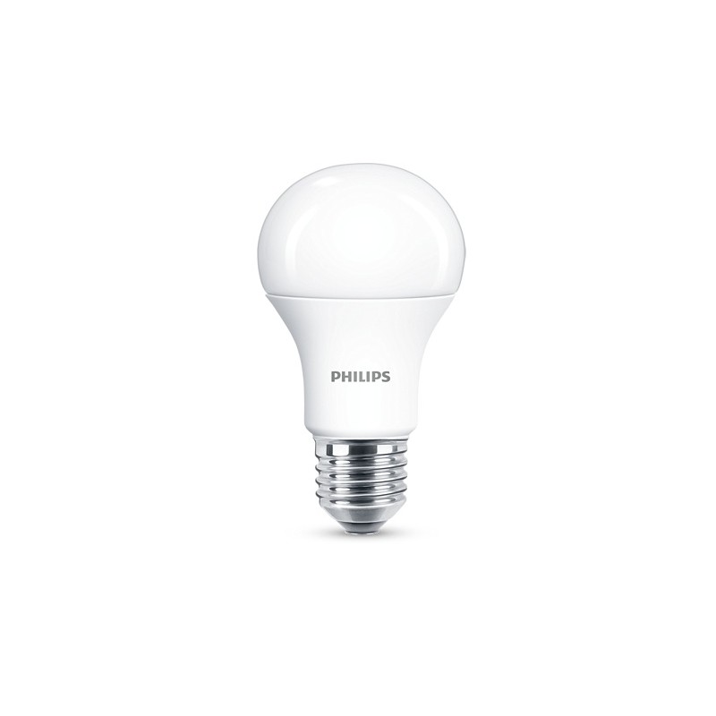 BEC LED Philips, soclu E27, putere 13W, forma clasic, lumina alb calda, alimentare 220 - 240 V, "000008718699770228" (timbru ver