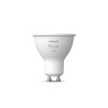 BEC smart LED Philips, soclu GU10, putere 5.2W, forma plat, lumina alb calda, alb rece, alimentare 220 - 240 V, "000008719514340