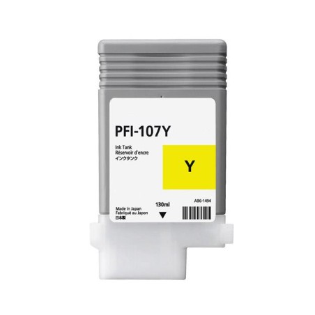 Cartus Cerneala Original Canon Yellow, PFI-107Y, pentru IPF 670|680|685|770|780|785, , (timbru verde 0.15 lei),NOPP, "CF6708B001