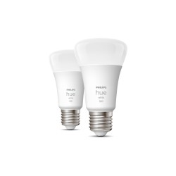 SET 2 becuri smart LED Philips, soclu E27, putere 9W, forma oval, lumina alb calda, alb rece, alimentare 220 - 240 V, "000008719