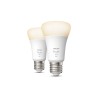 SET 2 becuri smart LED Philips, soclu E27, putere 9W, forma oval, lumina alb calda, alb rece, alimentare 220 - 240 V, "000008719