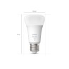SET 2 becuri smart LED Philips, soclu E27, putere 9W, forma oval, lumina alb calda, alb rece, alimentare 220 - 240 V, "000008719