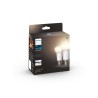 SET 2 becuri smart LED Philips, soclu E27, putere 9W, forma oval, lumina alb calda, alb rece, alimentare 220 - 240 V, "000008719