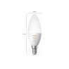 SET 2 becuri smart LED Philips, soclu E14, putere 4W, forma lumanare, lumina alb calda, alb rece, alimentare 220 - 240 V, "00000