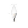 BEC smart LED Philips, soclu E14, putere 4W, forma lumanare, lumina alb calda, alb rece, alimentare 220 - 240 V, "00000871951435