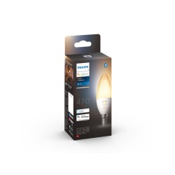 BEC smart LED Philips, soclu E14, putere 4W, forma lumanare, lumina alb calda, alb rece, alimentare 220 - 240 V, "00000871951435