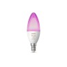 BEC smart LED Philips, soclu E14, putere 5.3W, forma lumanare, lumina multicolora, alimentare 220 - 240 V, "000008719514356610" 