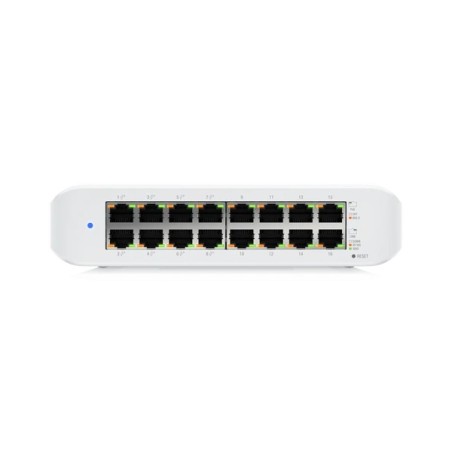 SWITCH. PoE Ubiquiti UniFi Desktop 16Port Gigabit Switch with PoE "USW-LITE-16-POE-EU" (timbru verde 2 lei)