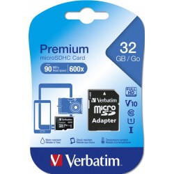 MEMORIE MICRO SDHC VERBATIM 32GB C10 "44083" (timbru verde 0.03 lei)
