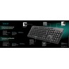 TASTATURA SPACER USB, multimedia, 104 taste + 11 taste multimedia, anti-spill, black, "SPKB-169" 45504123   (timbru verde 0.8 le