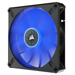 VENTILATOR Corsair, pt carcasa PC, 140 mm, 1600 rpm, LED albastru, 1 ventilator, "CO-9050125-WW"