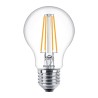 SET 2 becuri LED Philips, soclu E27, putere 7W, forma clasic, lumina alb calda, alimentare 220 - 240 V, "000008718699777739" (ti